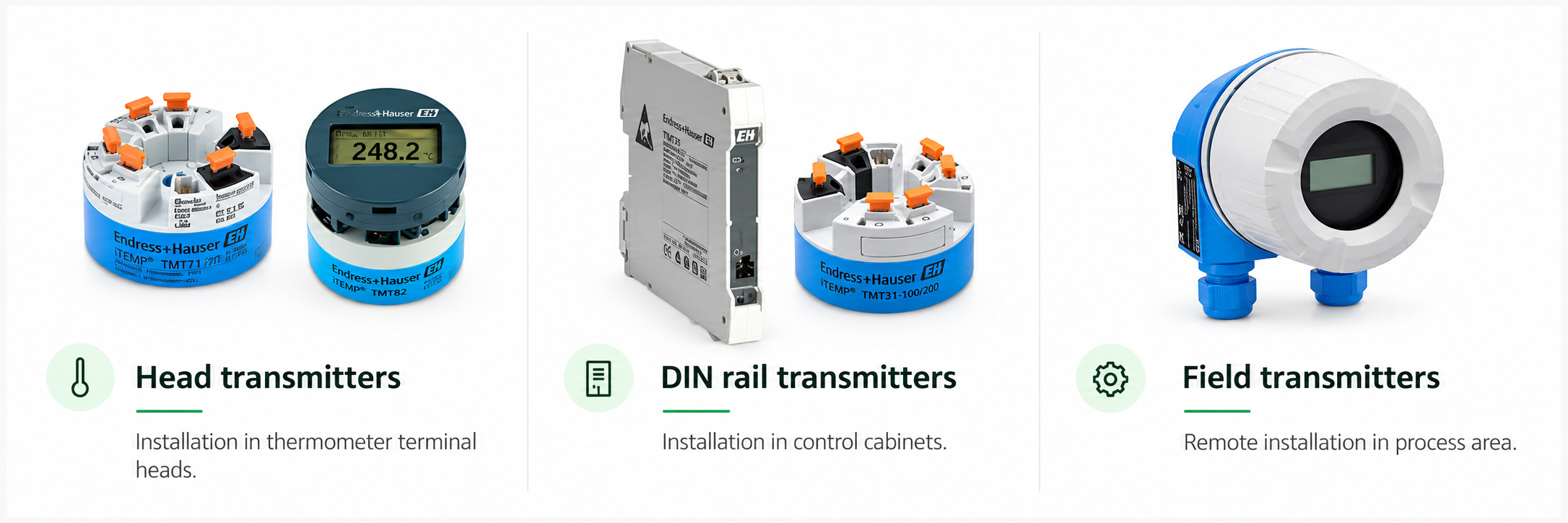 Temperature transmitter product portfolio