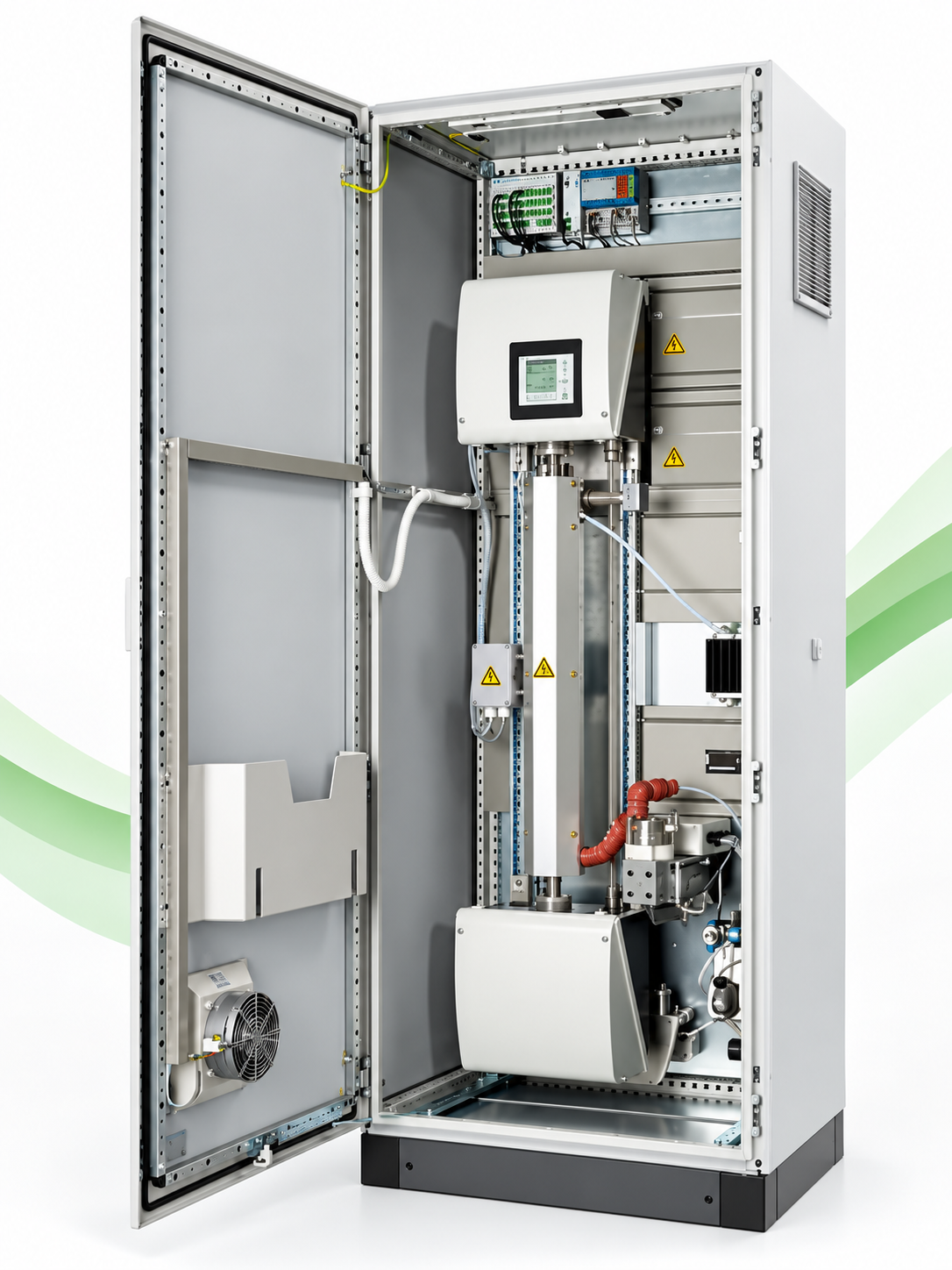 Integrated process gas analyzer cabinet