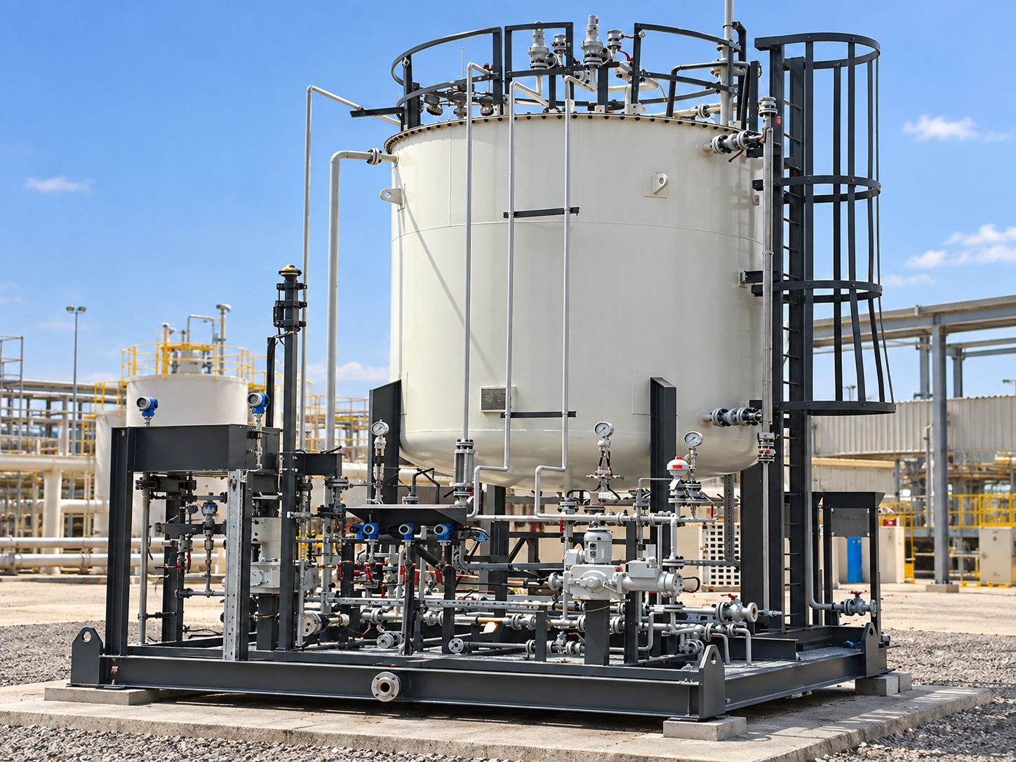 Demulsifier chemical injection skid
