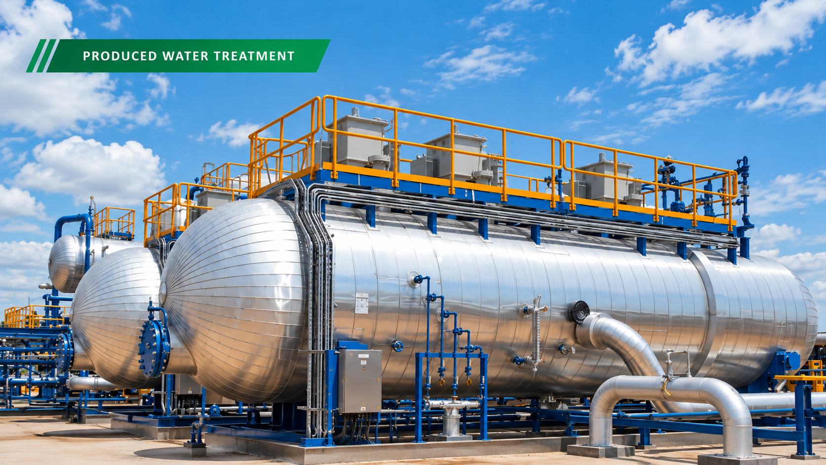 Produced water treatment module