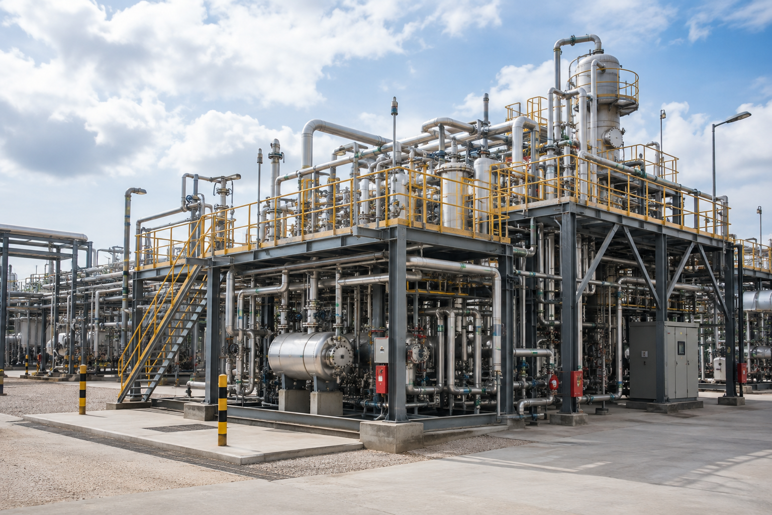 Completed as-built facility installation
